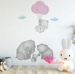 Adhesivos infantiles vinilos decorativos familias elefantes impresos Colombia Bogota Medellin Cali Barranquilla Bucaramanga