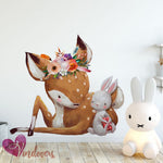 Vinilo Decorativo Adhesivo Watercolor Deer Logo