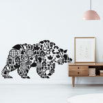 Vinilo Decorativo Adhesivo Oso Ecologico