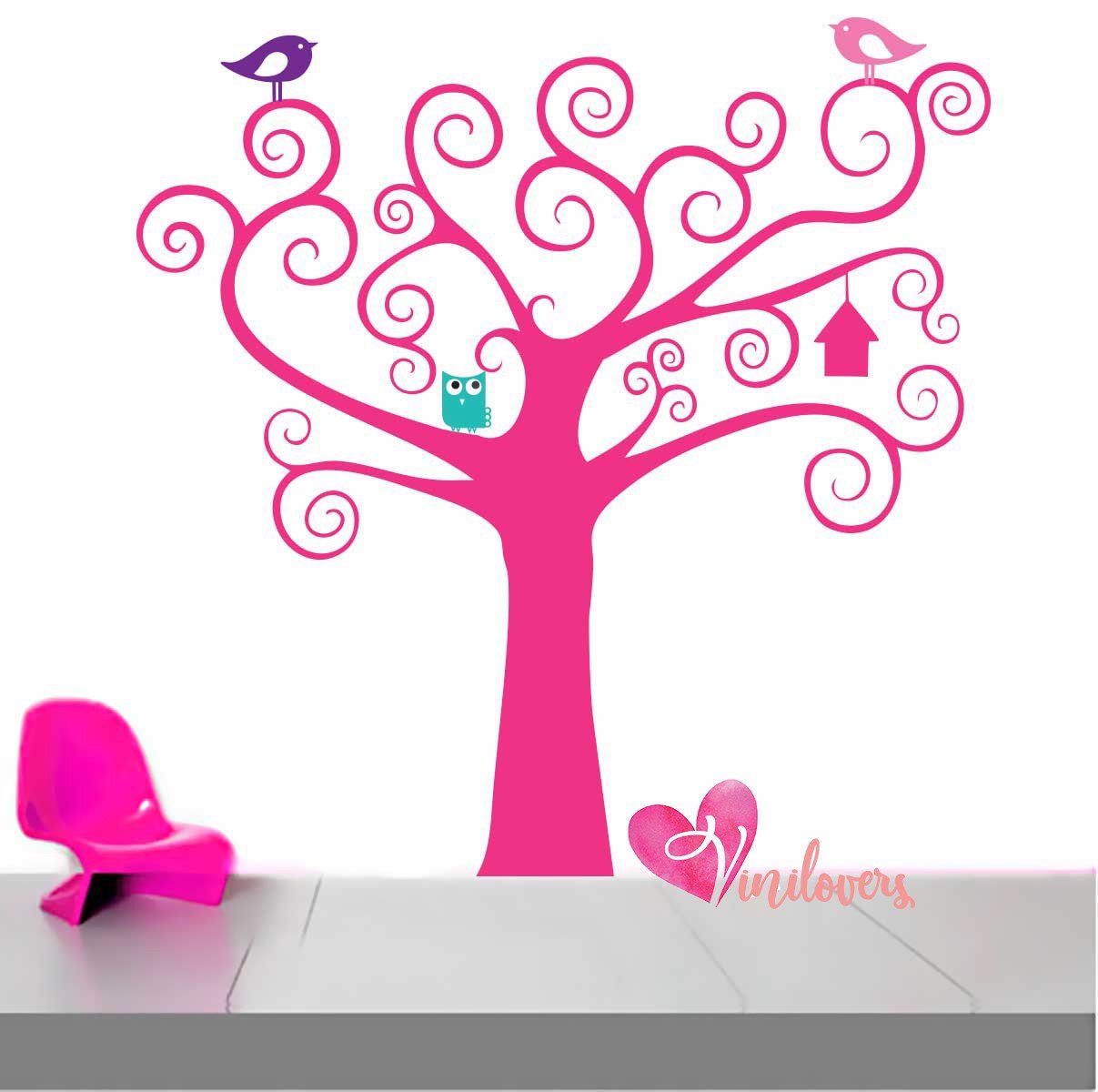 Murales vinilos adhesivos arboles infantiles Colombia Bogota Medellin Cali Barranquilla Bucaramanga Cartagena Ibague