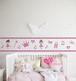 Vinilos adhesivos decorativos infantiles cenefas bailarinas