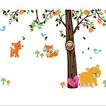 Adhesivos decorativos infantiles arbol buho ardilla Colombia Bogota Medellin Cali Barranquilla Bucaramanga Cartagena Ibague