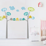 Vinilos decorativos infantiles arboles pajaros nubes Colombia Medellin Cali Barranquilla Bucaramanga Cartagena Ibague Pereira Co