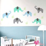 Vinilos adhesivos decorativos elefantes bebes y regalos baby shower Colombia Bogota Medellin Cali Barranquilla Bucaramanga