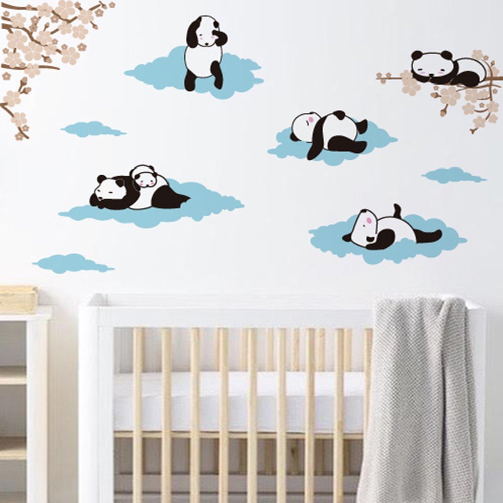 Adhesivo infantil nubes pandas Colombia Bogota Medellin Cali Barranquilla Bucaramanga Cartagena Ibague Pereira