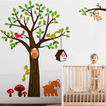Vinilo Adhesivos arbol infantil ardillas hongos osos Colombia Bogota Medellin Cali Barranquilla Bucaramanga Cartagena Ibague