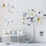 Vinilo Decorativo Adhesivo Arbol Koalas Y Buhos Colombia Bogota Medellin Cali Barranquilla Bucaramanga Cartagena Ibague