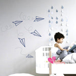 Vinilo Decorativo Adhesivo Aviones De Papel Colombia Bogota Medellin Cali Barranquilla Bucaramanga Cartagena Ibague