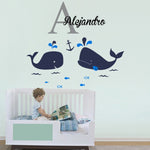 Vinilos decorativos adhesivos infantiles ballenas Colombia Bogota Medellin Cali Barranquilla Bucaramanga Cartagena Ibague