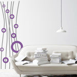 Vinilo Decorativo Adhesivo Lineas y circulos