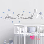 Adhesivos infantiles vinilos decorativos nombre estrellasCon Estrellas Colombia Bogota Medellin Cali Barranquilla Bucaramanga