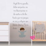 Adhesivos infantiles vinilos decorativos angeles oraciones textos Colombia Bogota Medellin Cali Barranquilla Bucaramanga