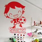 Vinilos adhesivos Infantiles decorativos futbol campeon del mundo Colombia Bogota Medellin Cali Barranquilla Bucaramanga