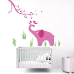 Adhesivos infantiles vinilos decorativos elefantes ramas pajaros Colombia Bogota Medellin Cali Barranquilla Bucaramanga