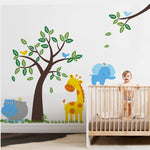 Adhesivos infantiles vinilo decorativo elefantes hipopotamos arboles Colombia Bogota Medellin Cali Barranquilla Bucaramanga