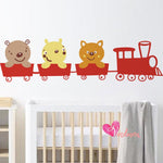 Adhesivos infantiles vinilos decorativos happy train animales tren Colombia Bogota Medellin Cali Barranquilla Bucaramanga
