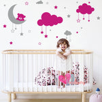 Adhesivos infantiles vinilos decorativos nubes estrellas osos Colombia Bogota Medellin Cali Barranquilla Bucaramanga Cartagena