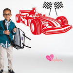 Adhesivos infantiles decorativos vinilos racing car carros Colombia Bogota Medellin Cali Barranquilla Bucaramanga Cartagena