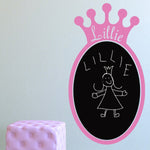 Vinilo Decorativo Adhesivo Pizarra De Princesa