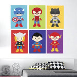 Adhesivos infantiles vinilos decorativos superhéroes impresiones Colombia Bogota Medellin Cali Barranquilla Bucaramanga