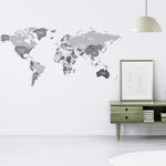 Vinilo Decorativo Adhesivo Mapa Impreso