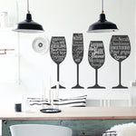 Vinilo Decorativo Adhesivo Copas de vino