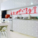Vinilo Decorativo Adhesivo Kitchen Utensils