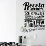 Vinilo Decorativo Adhesivo Receta secreta