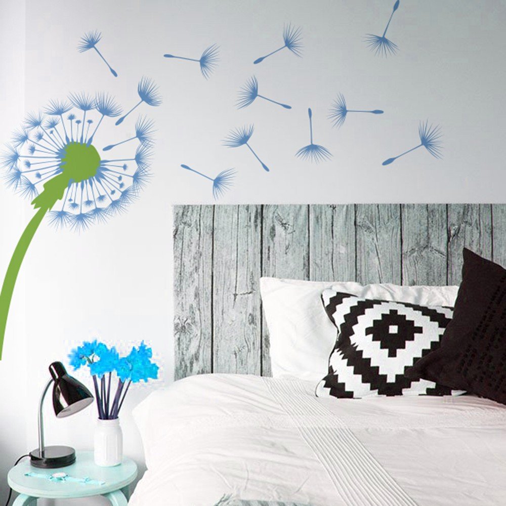 Vinilo Decorativo Adhesivo Beautiful Dandelion Colores
