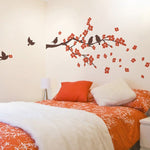 Vinilo Decorativo Adhesivo Cerezo pájaros
