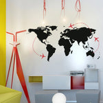 Vinilo Decorativo Adhesivo Mapas Aviones