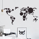 Vinilo Decorativo Adhesivo mapa de circulos