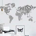 Vinilo Decorativo Adhesivo Mapa Tipo