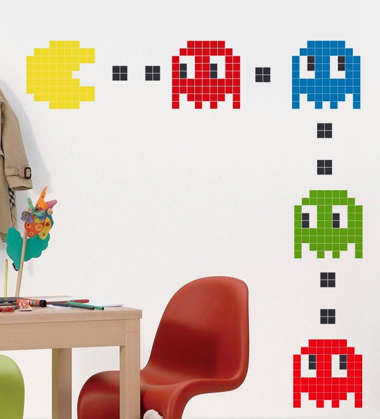 Vinilo Pacman Pixel