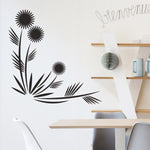 Vinilo Decorativo Adhesivo Flores Geomet