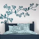 Vinilo Decorativo Adhesivo Rama Párajos y Flores