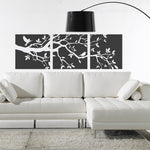 Vinilo Decorativo Adhesivo Triptico Floral