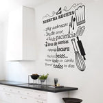 Vinilo Decorativo Adhesivo Nuestra receta 02