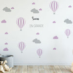 Adhesivos infantiles vinilos decorativos globos nubes frase Colombia Bogota Medellin Cali Barranquilla Bucaramanga Cartagena