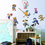 Vinilo Decorativo Adhesivo Animales Deportistas Impresión
