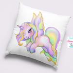 Funda o Cojín Unicornio Volador