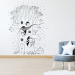 Vinilo Decorativo Adhesivo Casa De Conejos Impresión