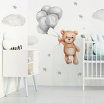 Vinilo Decorativo Oso Y Globos Impresión