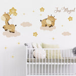 Vinilo Decorativo Adhesivo Jirafas Bebe Impresión
