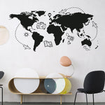 Vinilo Mapa Vacaciones