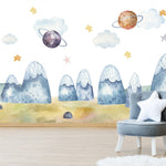 Mural Decorativo Planeta Alien Impresión