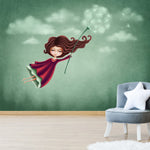 Mural Decorativo Niña y Diente de León