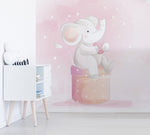 Mural Decorativo Elefante Corazón Impresión