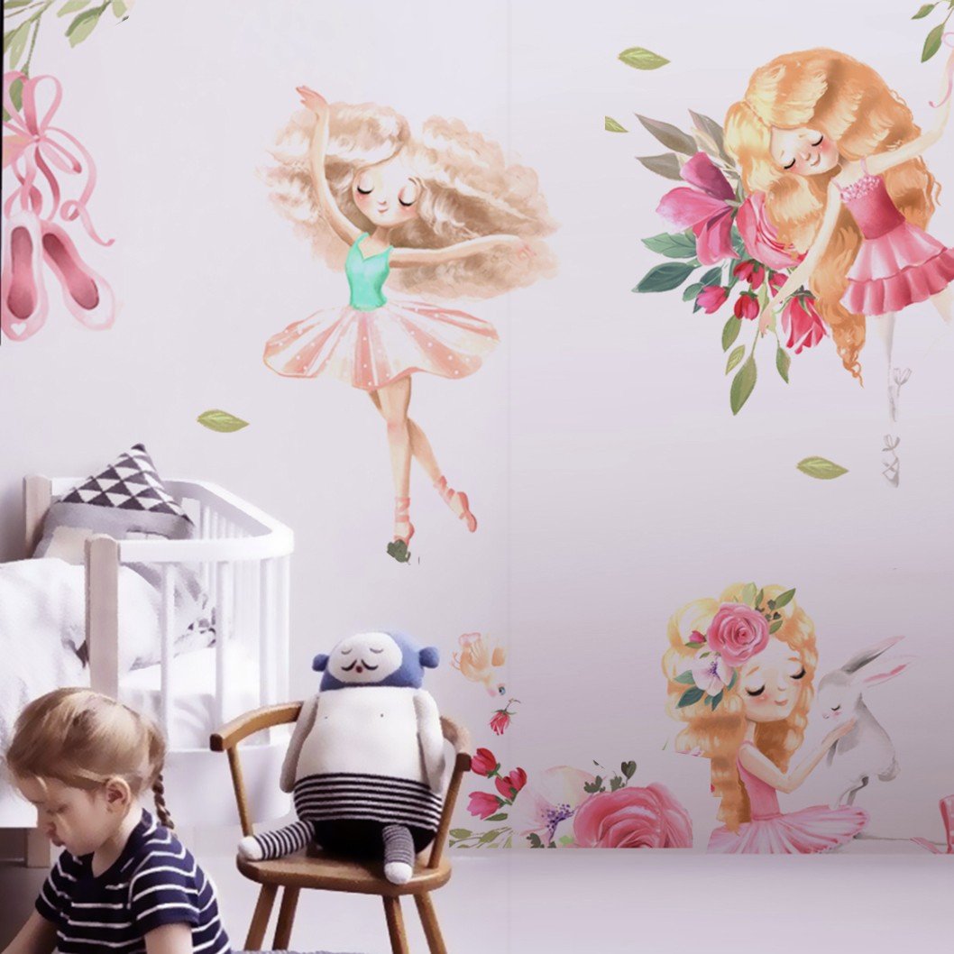 Mural Decorativo Beautiful Ballerinas Impresión