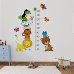 Vinilo Decorativo Adhesivo Medidor de Animales Mundo Impresión
